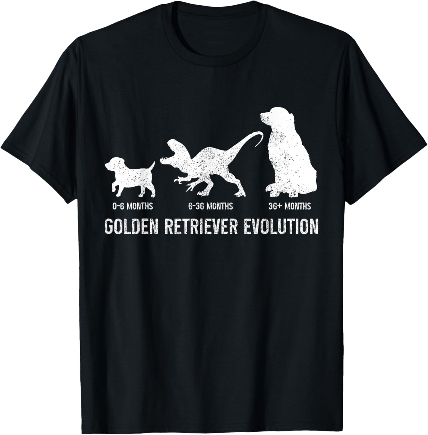 Golden Retriever Mom Dad Puppy Funny Dog Owner Dog Lover T-Shirt - T-Shirt | Black