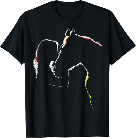 Horse Shirt for Ladies - Horse Related Gifts T-Shirt - T-Shirt | Black