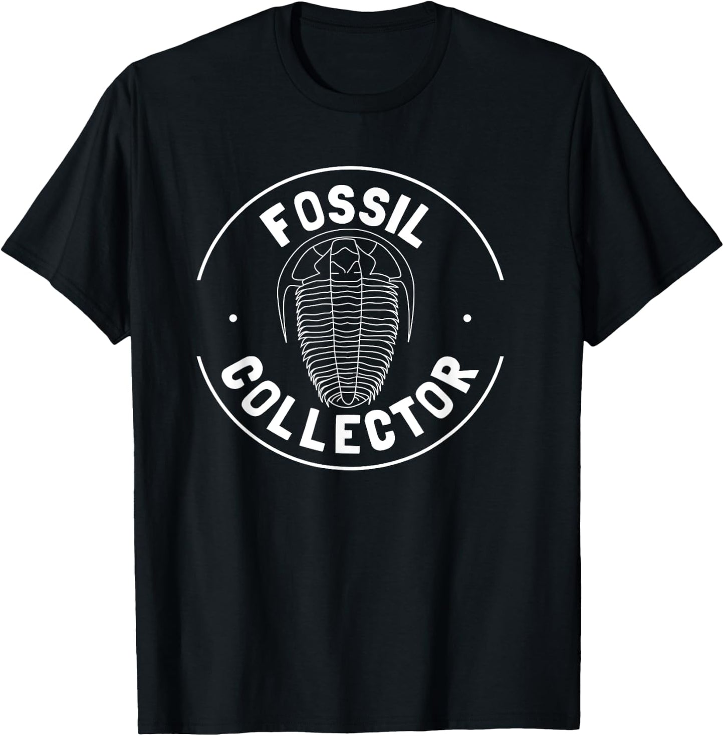 Fossil Collector , Trilobite Shirt, Geology Rockhound T-Shirt - T-Shirt | Black