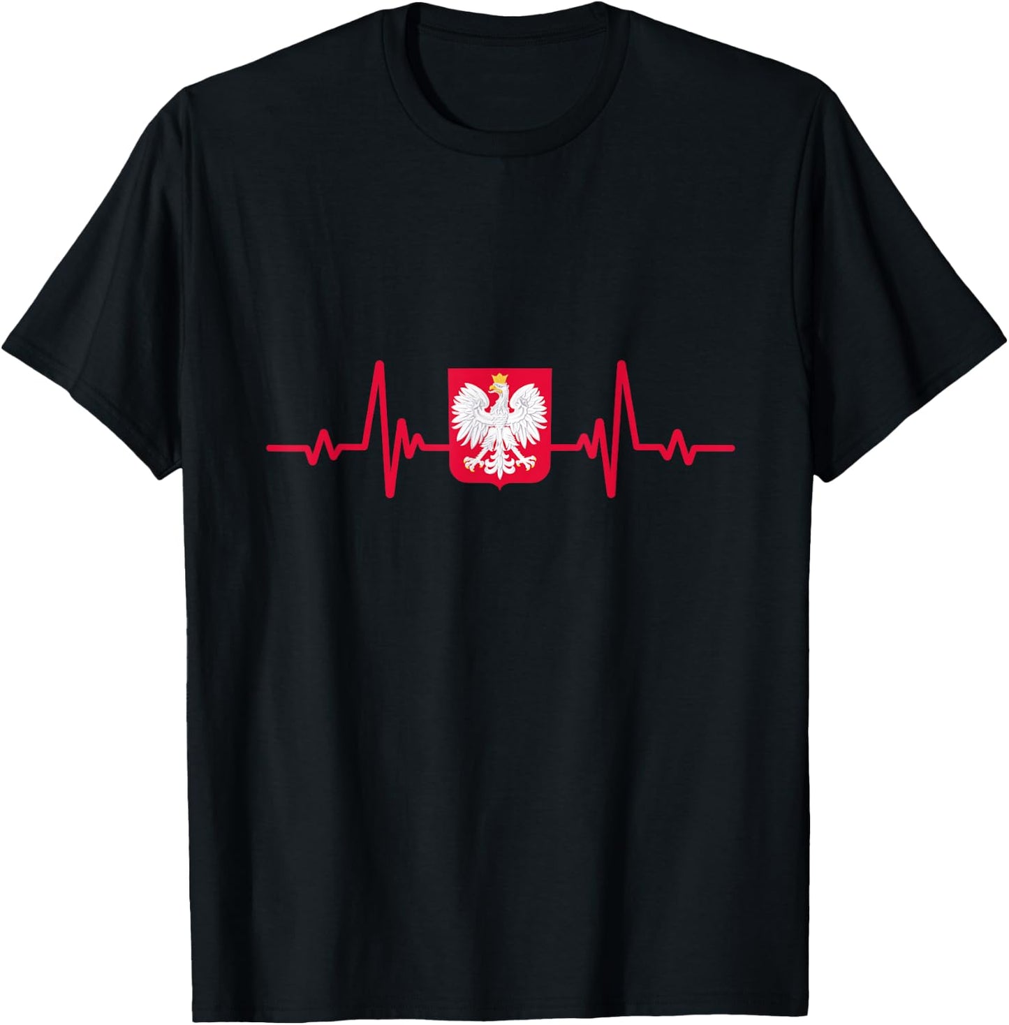 Poland in heart Polish Roots Polska T-Shirt - T-Shirt | Black