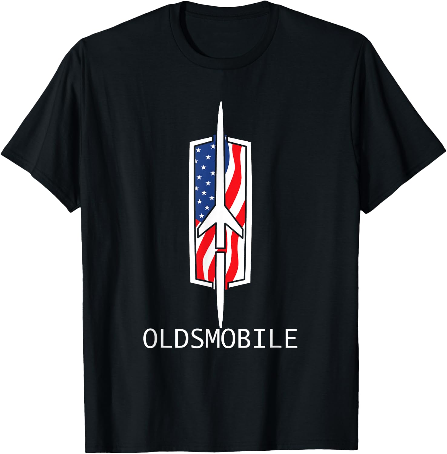 Classic Car Show Vintage Oldsmobile Rocket Logo T-Shirt - T-Shirt | Black