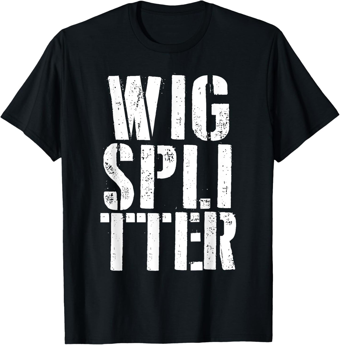 Wig Splitter Stencil T-Shirt - T-Shirt | Black