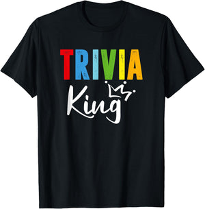 Trivia King, Funny Quiz Master T-Shirt - T-Shirt | Black