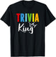 Trivia King, Funny Quiz Master T-Shirt - T-Shirt | Black