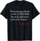 Psalm 16 8 Christian Bible Verse T-Shirt - T-Shirt | Black