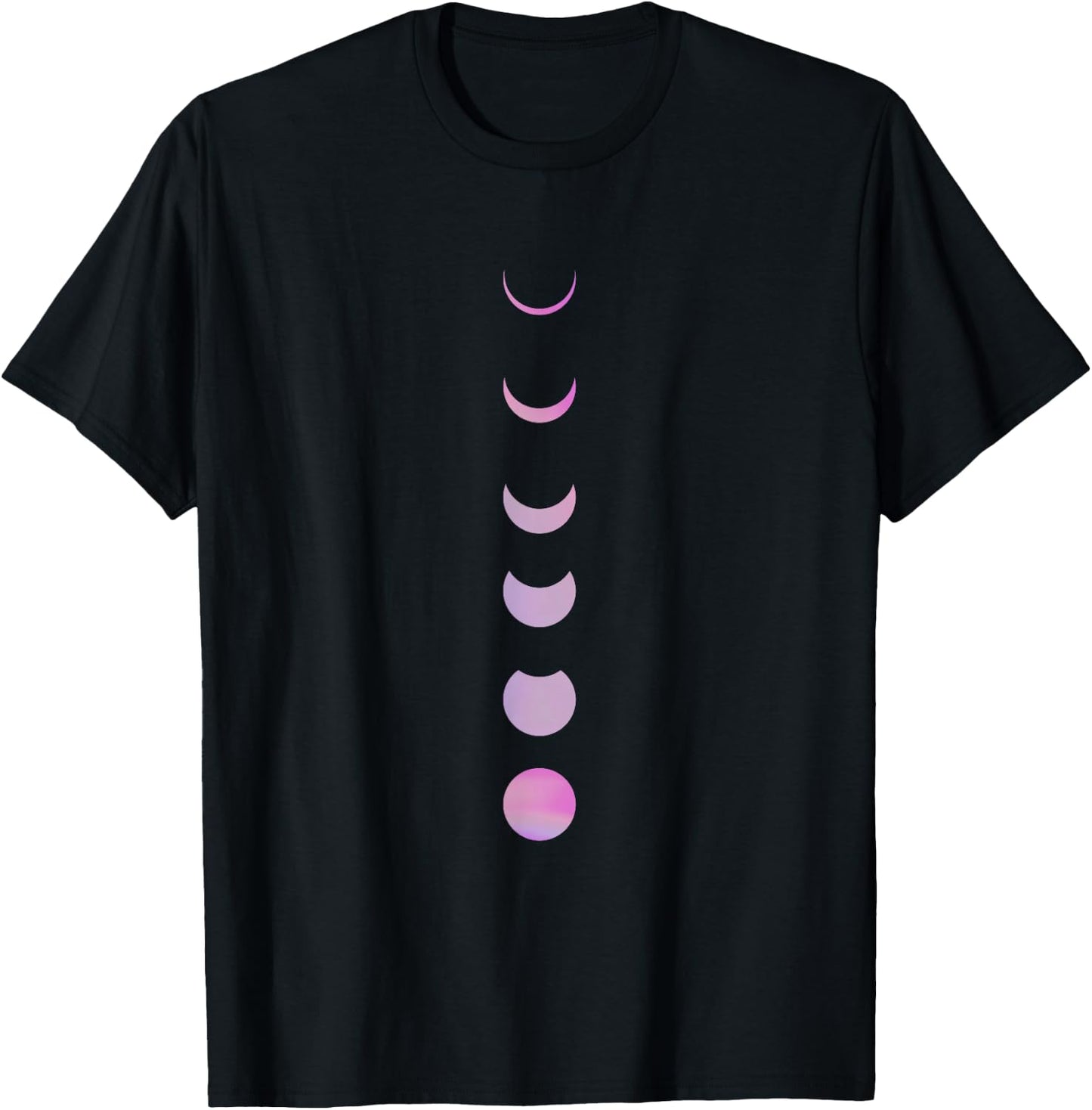 Phase Cresent Moon Lunar Full Astronomy Selenophile Gift T-Shirt - T-Shirt | Black