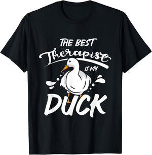 The best therapist is my pet pekin duck T-Shirt - T-Shirt | Black