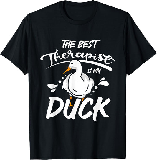 The best therapist is my pet pekin duck T-Shirt - T-Shirt | Black