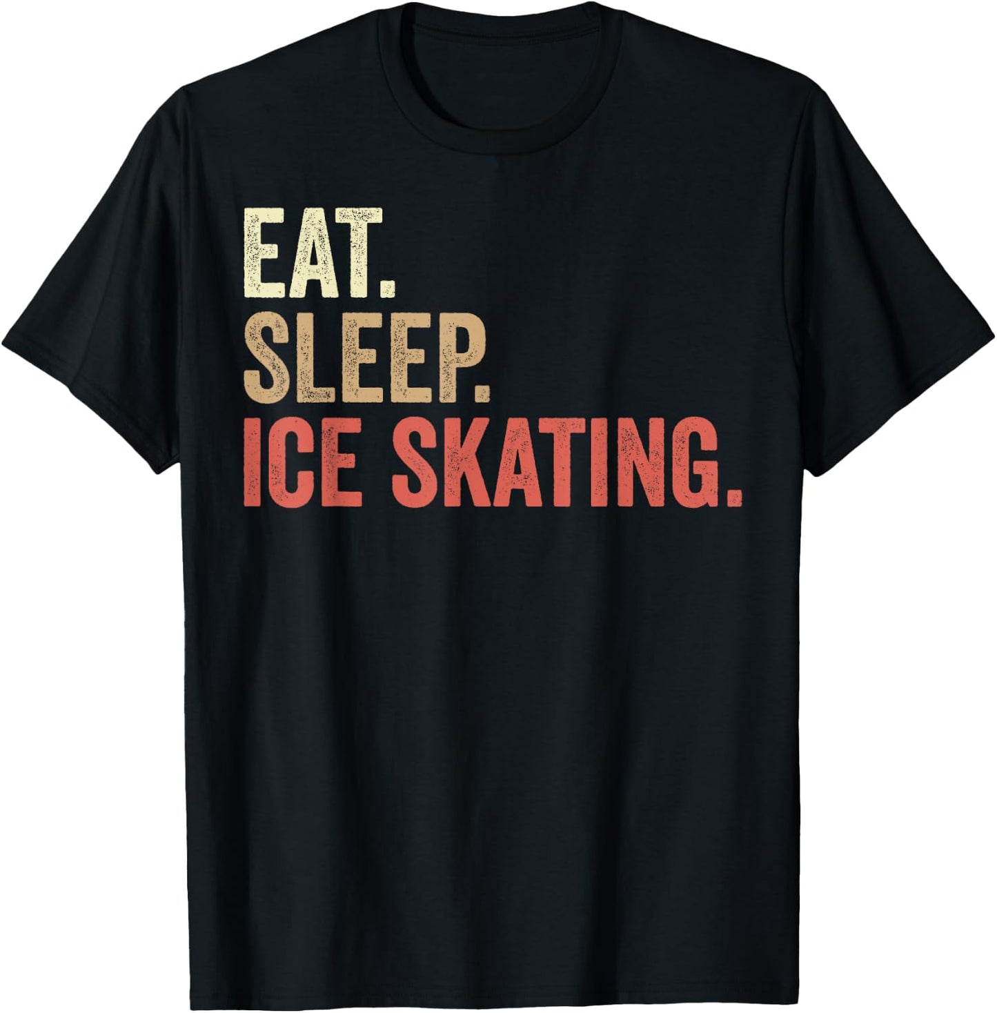 Funny Ice Skating Lovers Men Women Kids Figure Ice Skater T-Shirt - T-Shirt | Black