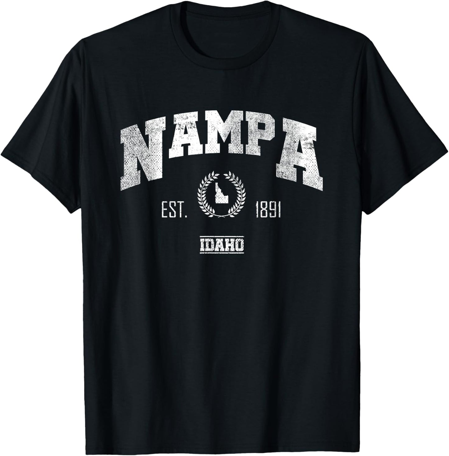 Nampa ID | Idaho | Vintage Throwback T-Shirt - T-Shirt | Black