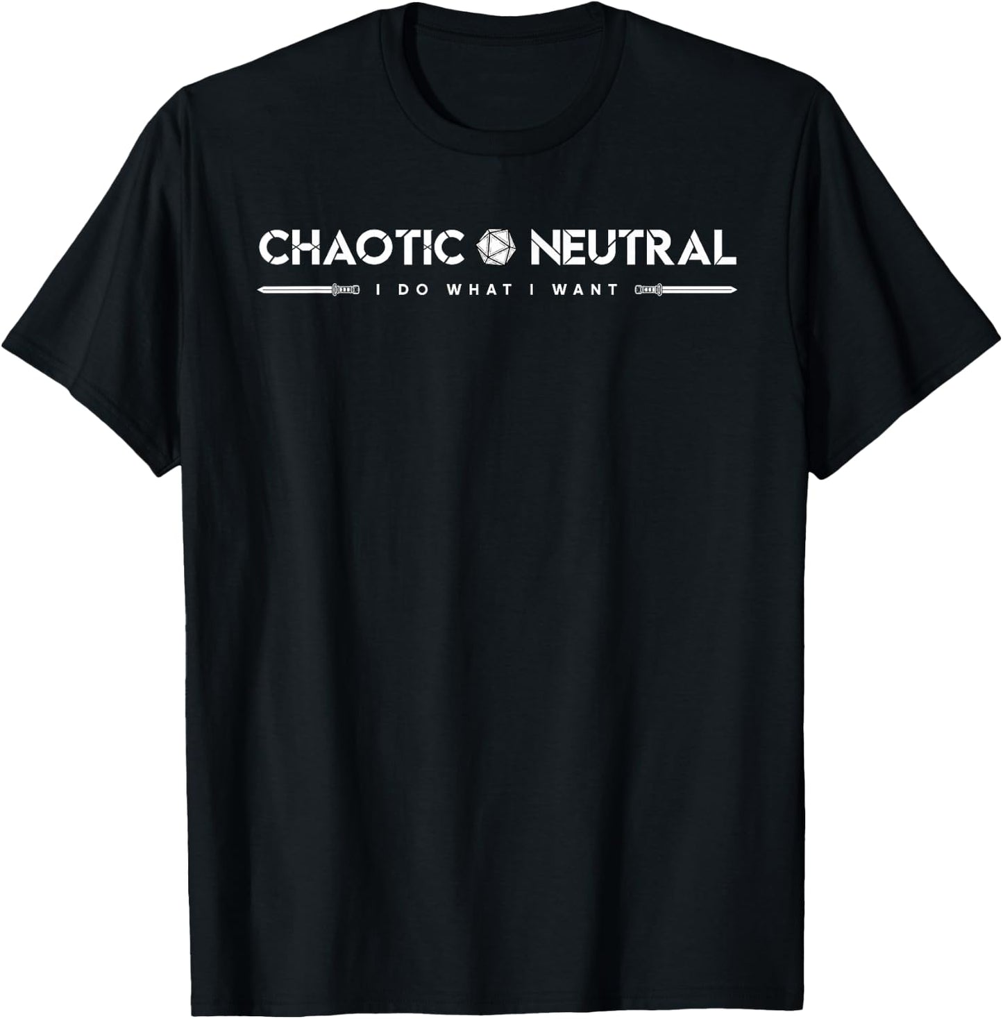 D20 Roleplay Alignments - Chaotic Neutral T-Shirt - T-Shirt | Black