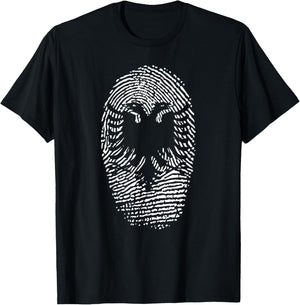 Albania Albanian Flag Eagle Gift T-Shirt - T-Shirt | Black