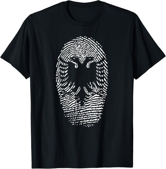 Albania Albanian Flag Eagle Gift T-Shirt - T-Shirt | Black