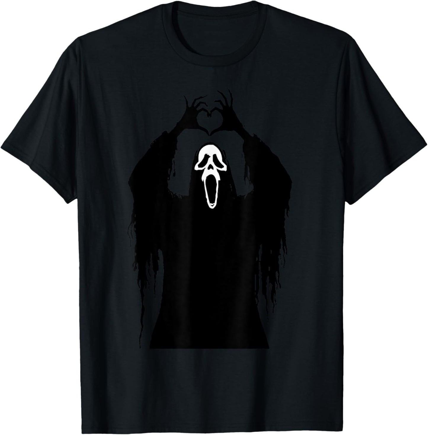 Halloween Scary Face Horror Poster T-Shirt - T-Shirt | Black