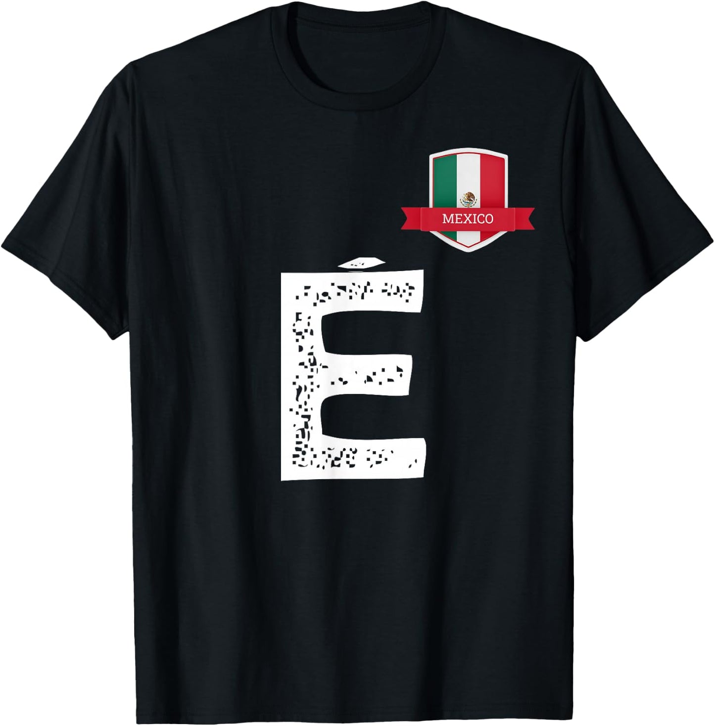 Mexico Man Flag E Mexican Mexico T-Shirt - T-Shirt | Black