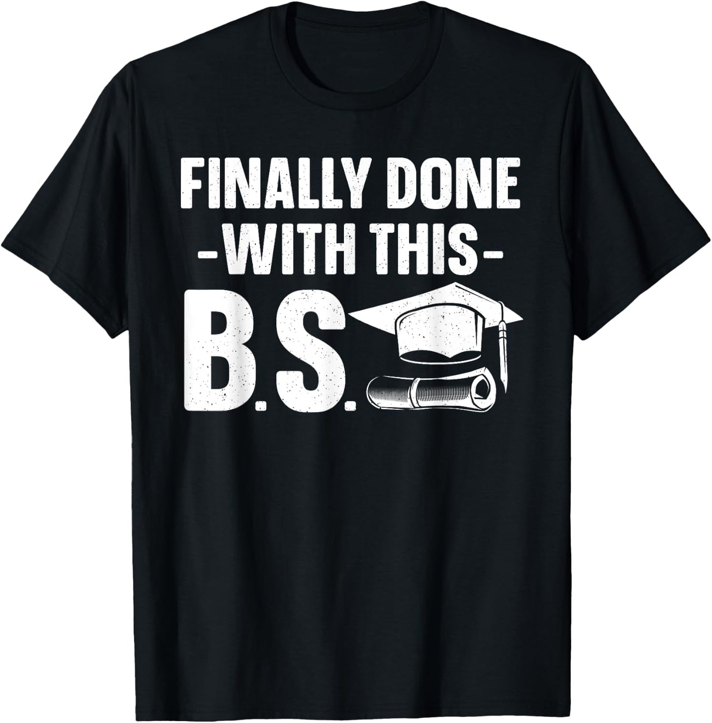 Graduation Art Women Bachelor Of Science Graduation T-Shirt - T-Shirt | Black