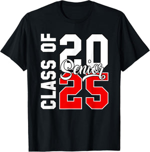 Seniors Graduation 2025 Class Of 2025 Back To School T-Shirt - T-Shirt | Black
