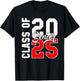 Seniors Graduation 2025 Class Of 2025 Back To School T-Shirt - T-Shirt | Black