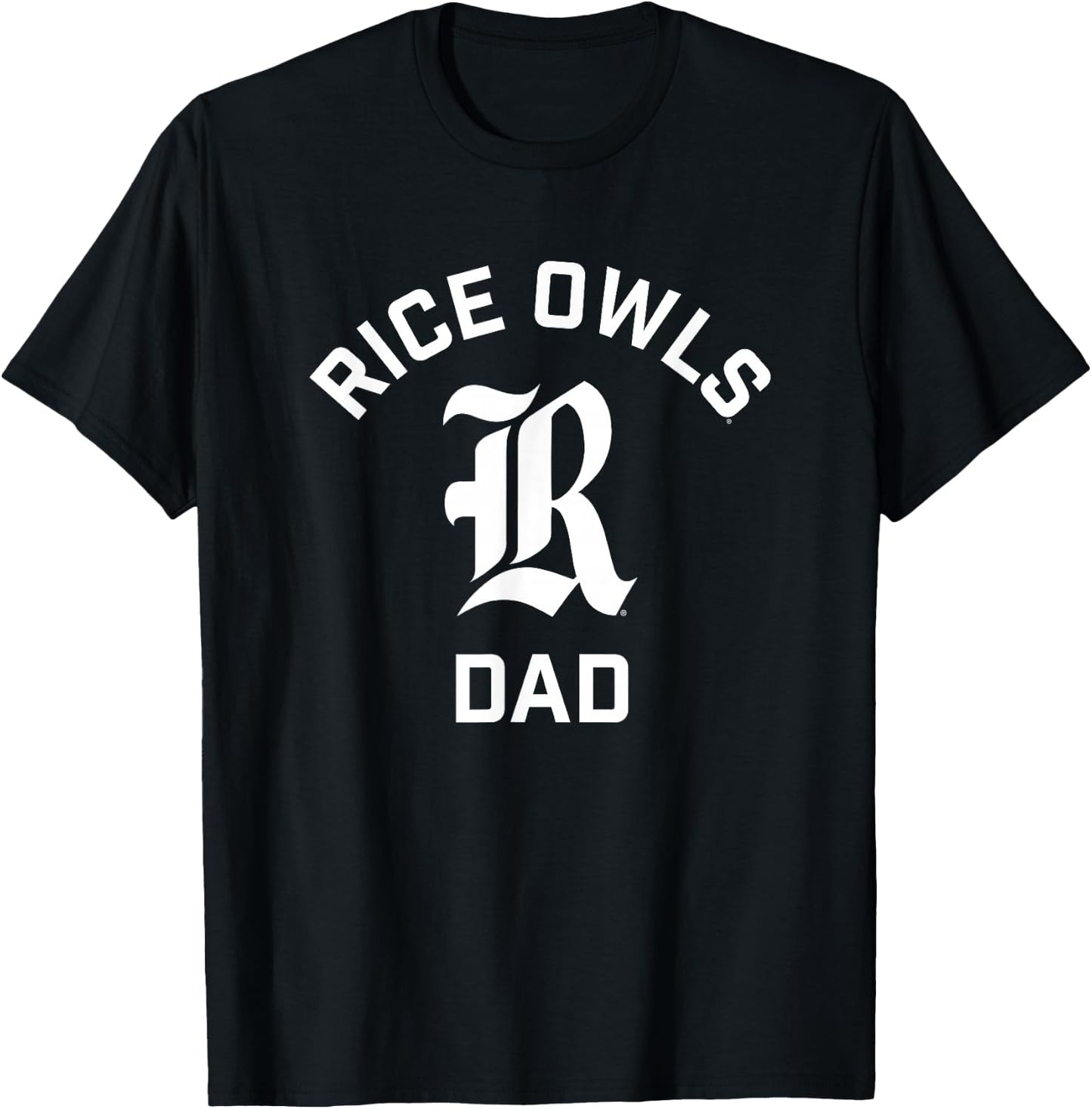 Rice University Owls Arched Dad T-Shirt - T-Shirt | Black