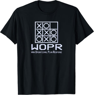 War Games WOPR Tic Tac Toe Classic 80s & Graphic T-Shirt - T-Shirt | Black