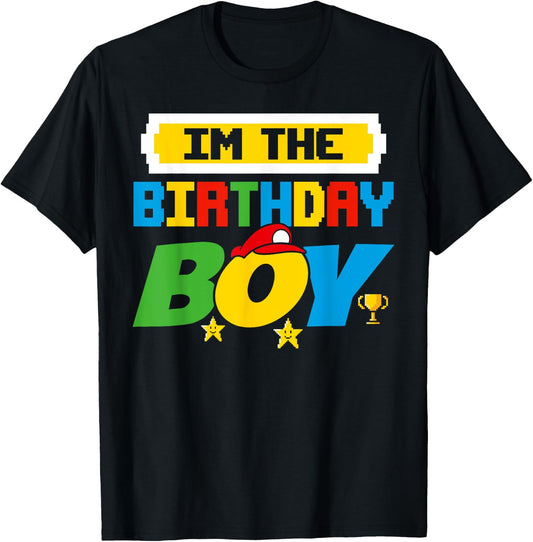 Im The Birthday Boy Game Gaming Family Matching T-Shirt - T-Shirt | Black