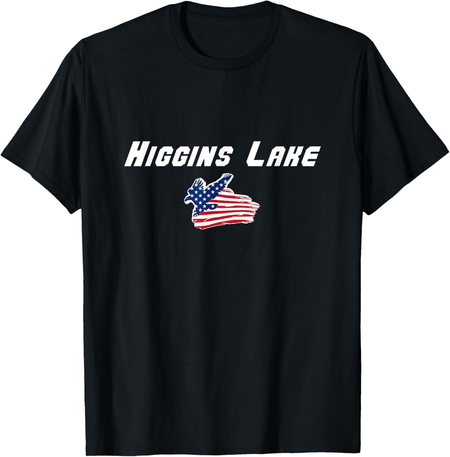 Higgins Lake - Michigan, USA T-Shirt - T-Shirt | Black
