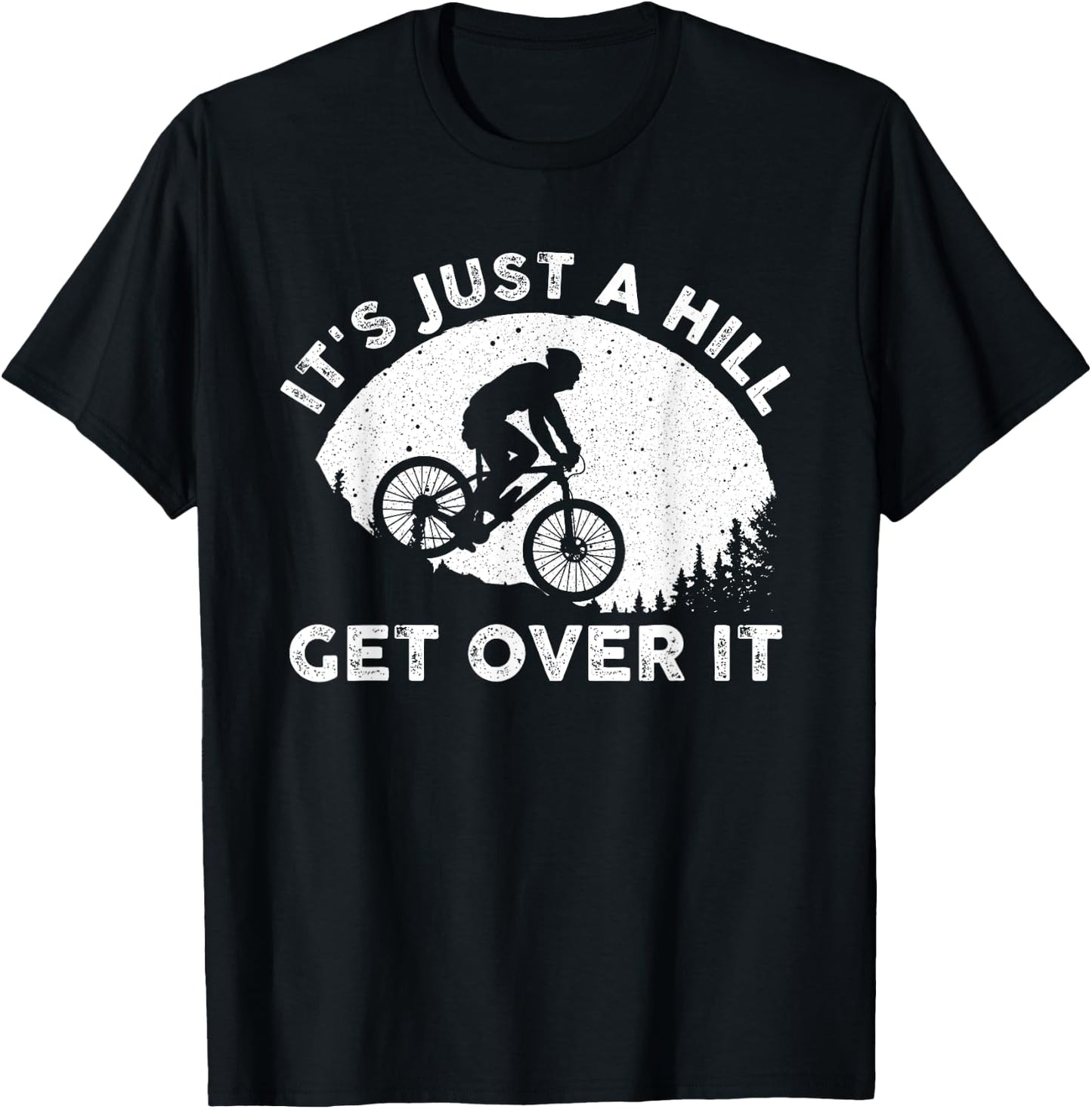 Funny Mountain Biking Design Women Trail MTB Lover T-Shirt - T-Shirt | Black