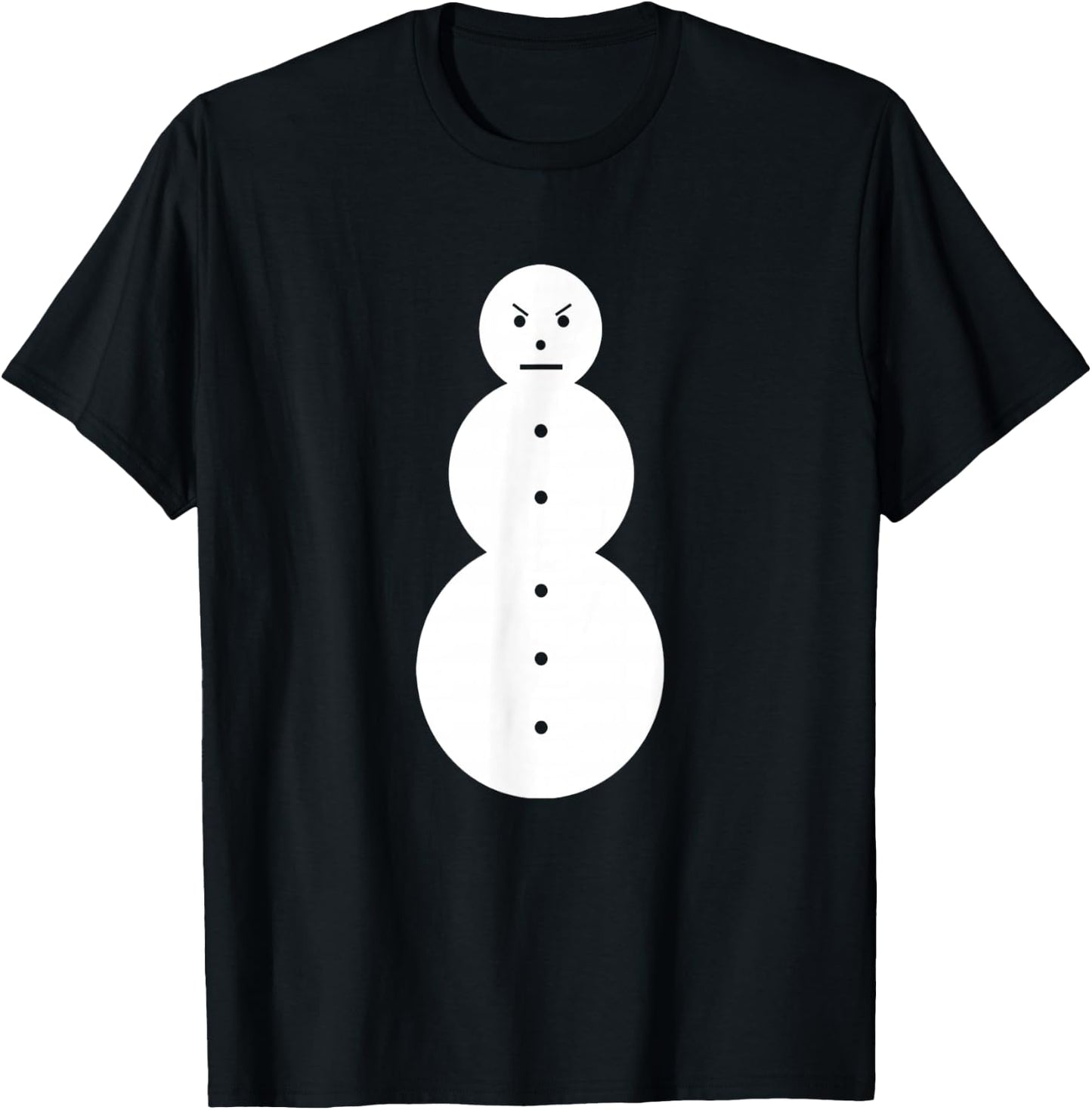 Funny Angry Snowman - The Jeezy Snowman T-Shirt - T-Shirt | Black