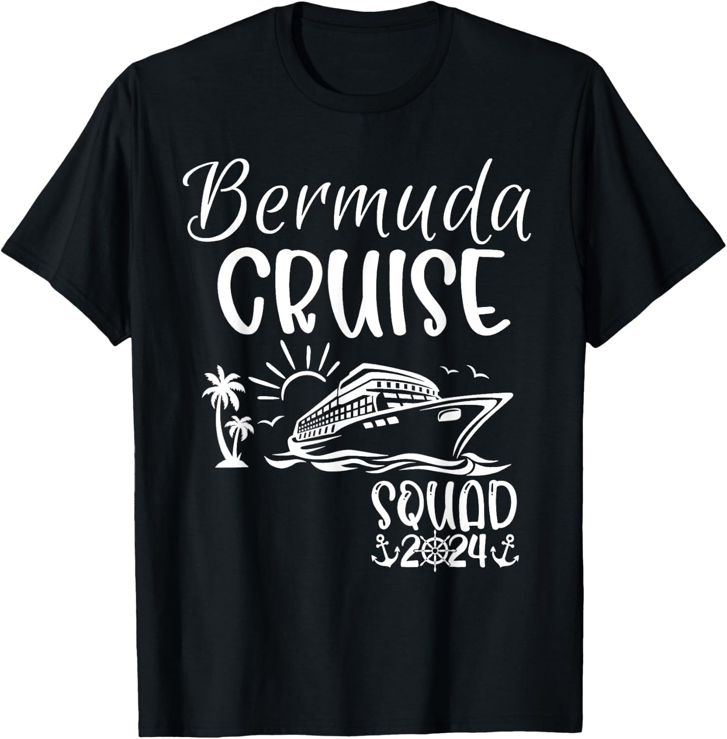 Bermuda Cruise Squad 2024 Bermuda Holiday Family Matching T-Shirt - T-Shirt | Black