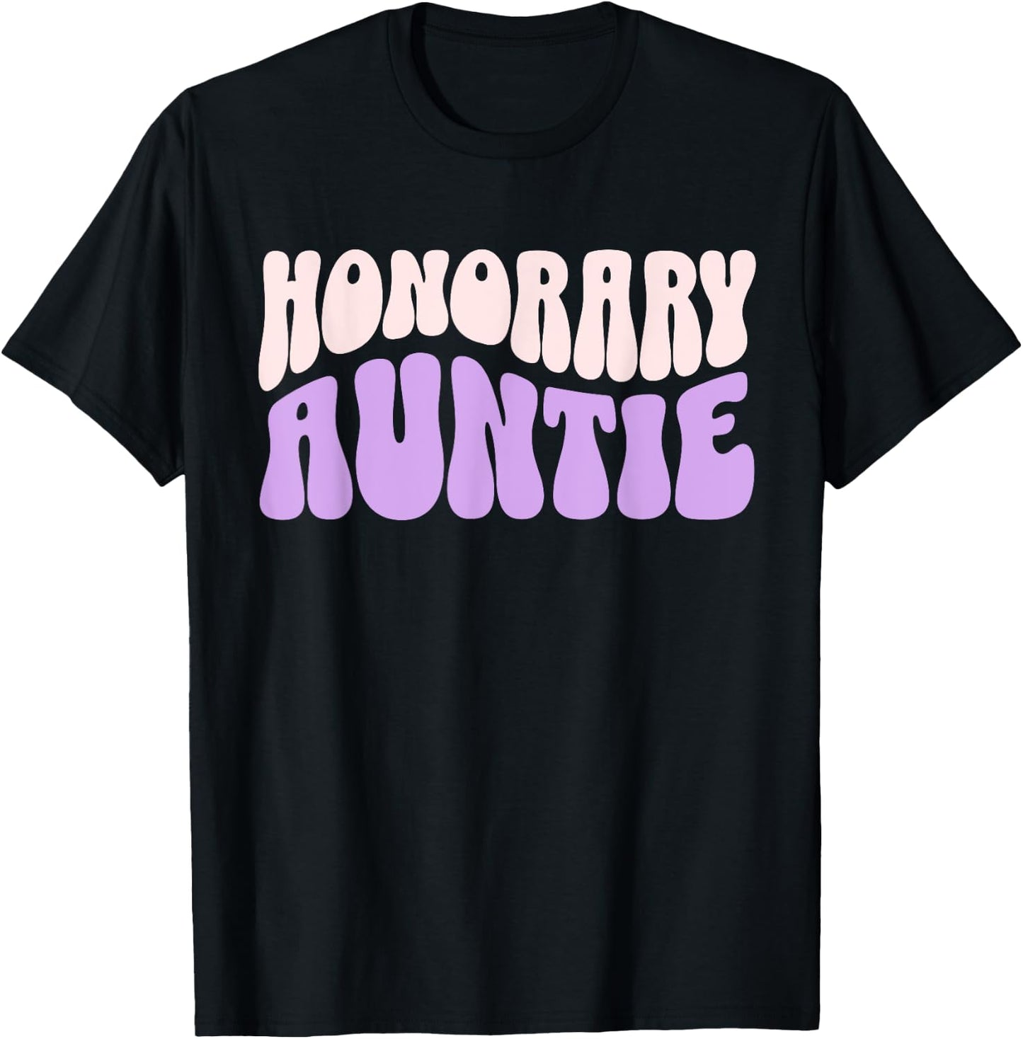 Auntie Foster Honorary Aunt Appreciation Niece Nephew Retro T-Shirt - T-Shirt | Black