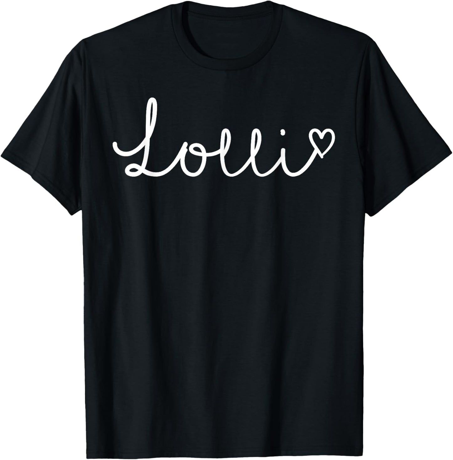 Lolli Gifts Grandma Heart Mother's Day Lolli T-Shirt - T-Shirt | Black