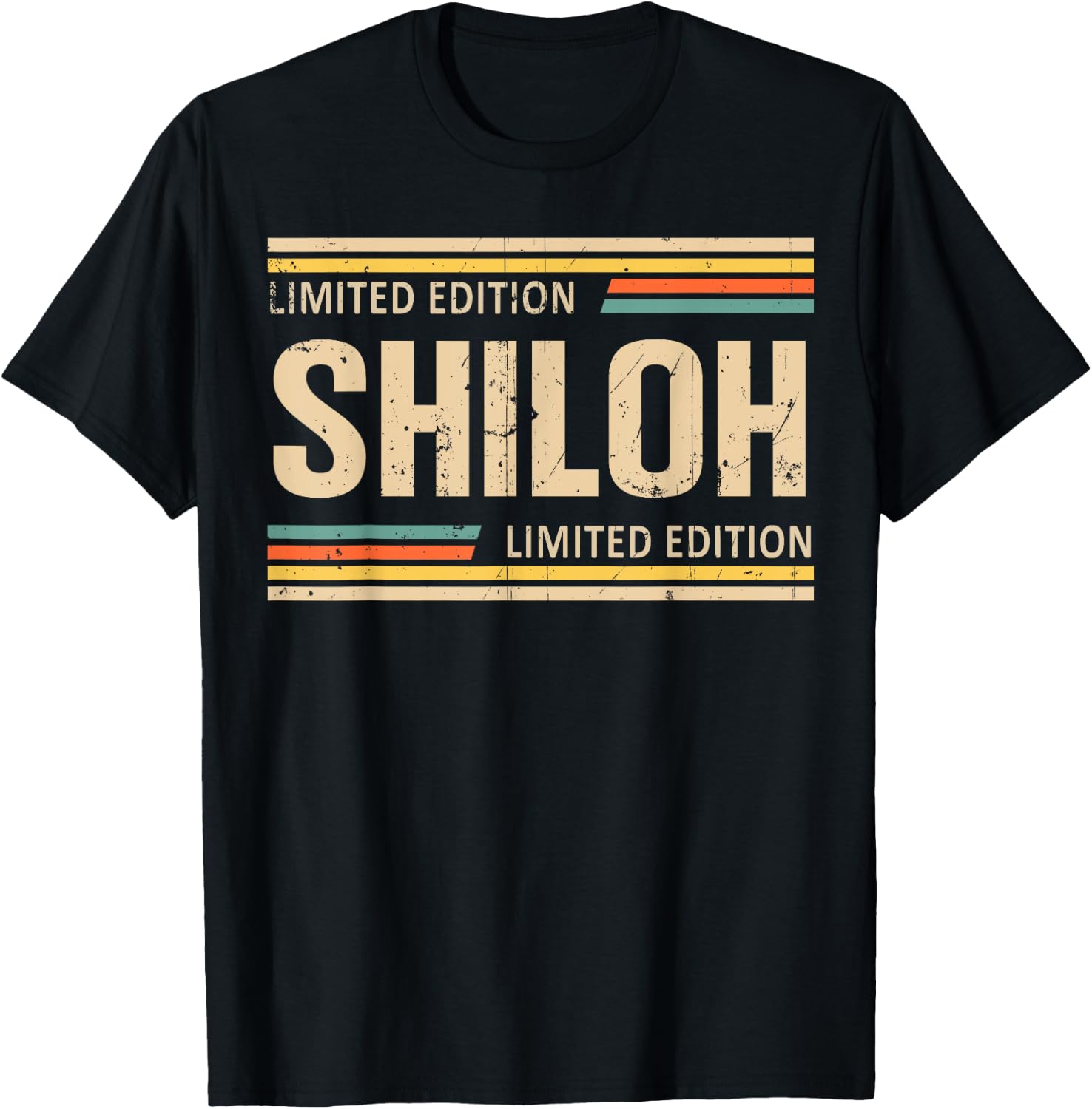 SHILOH Limited Edition Shirt SHILOH Name Personalized T-Shirt - T-Shirt | Black