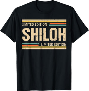 SHILOH Limited Edition Shirt SHILOH Name Personalized T-Shirt - T-Shirt | Black
