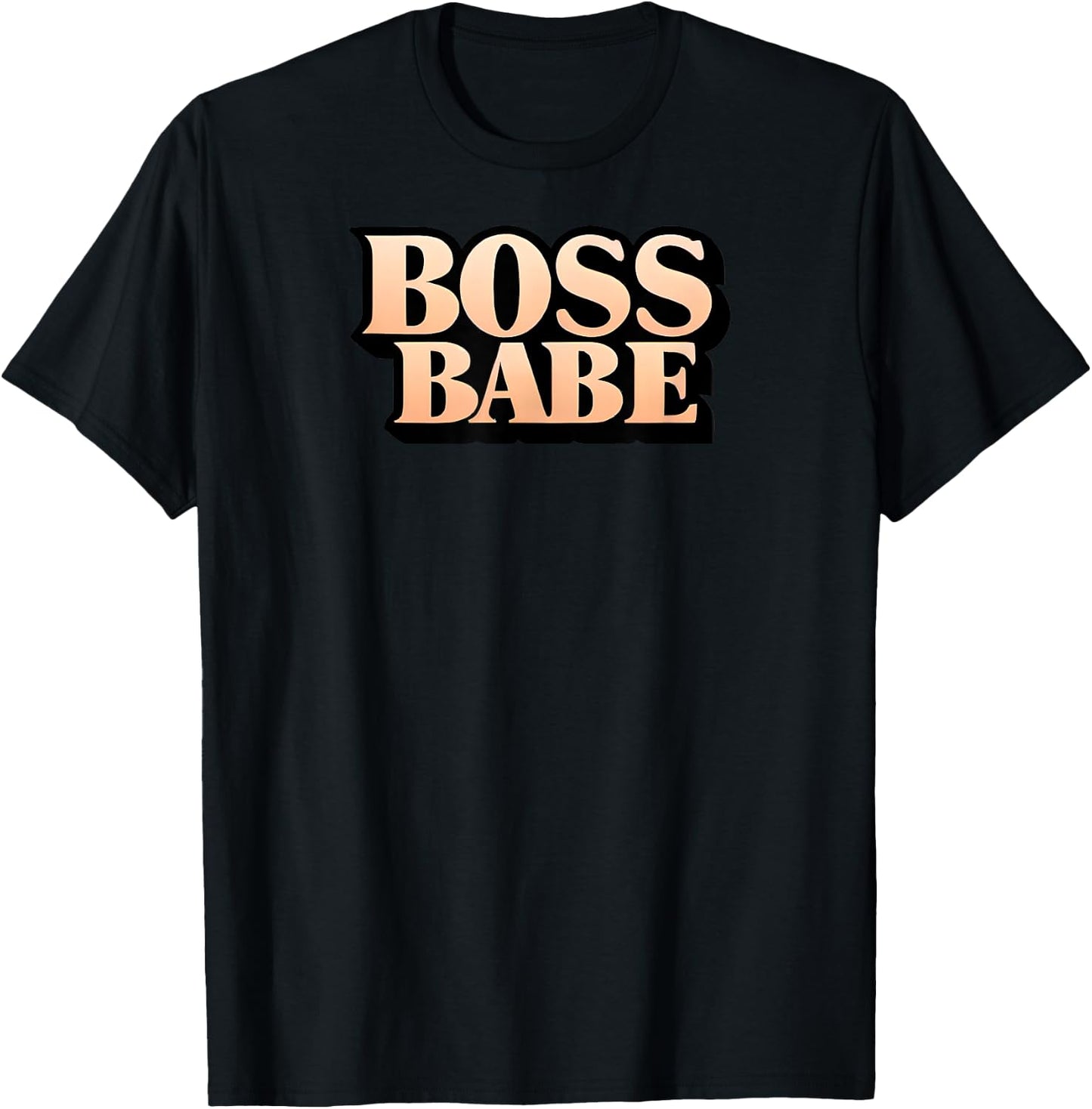 Funny Entrepreneur Motivational Feminist Boss Babe T-Shirt - T-Shirt | Black