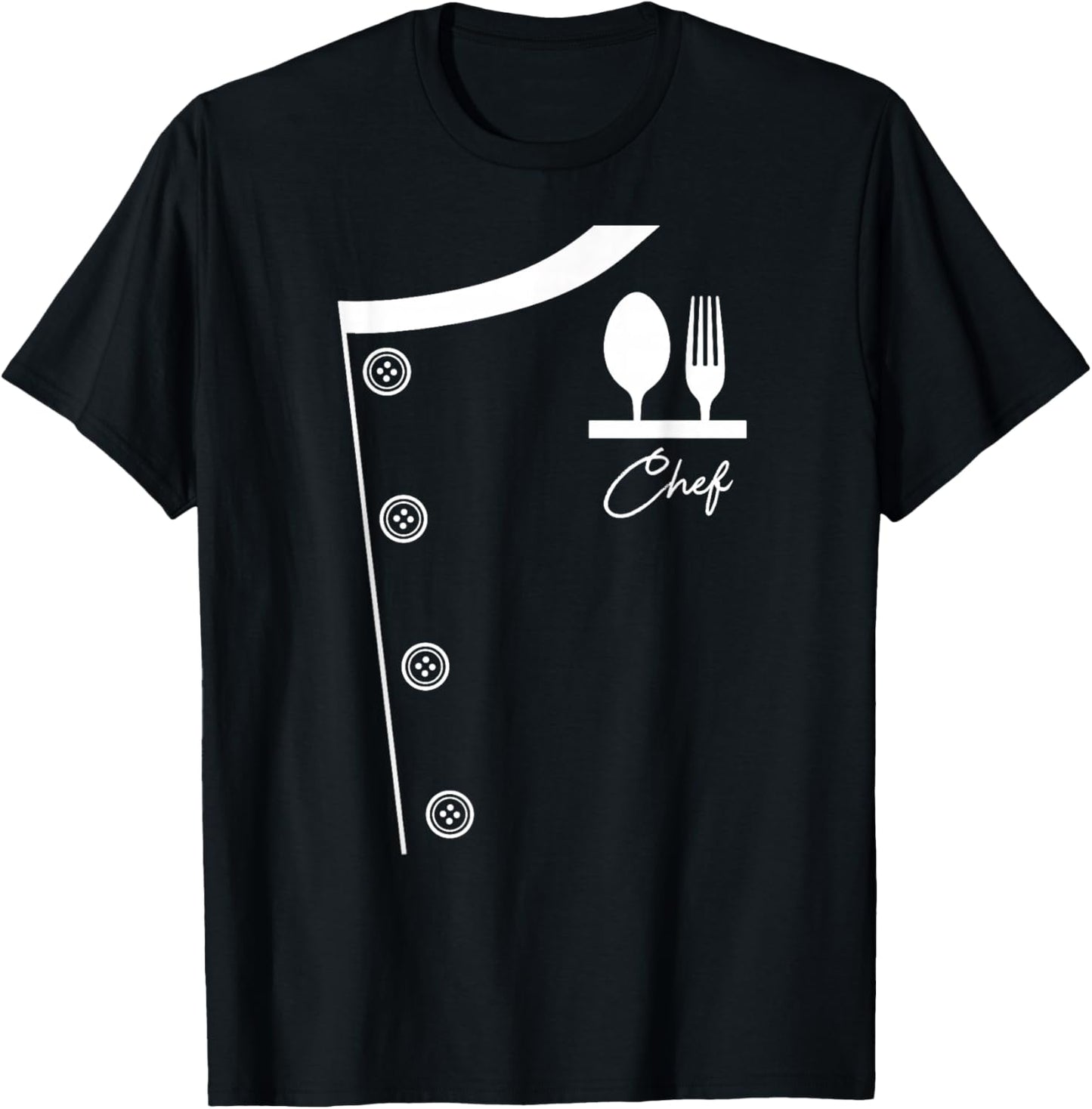 Chef Shirt Uniform Jacket Cooking Gift T-Shirt - T-Shirt | Black