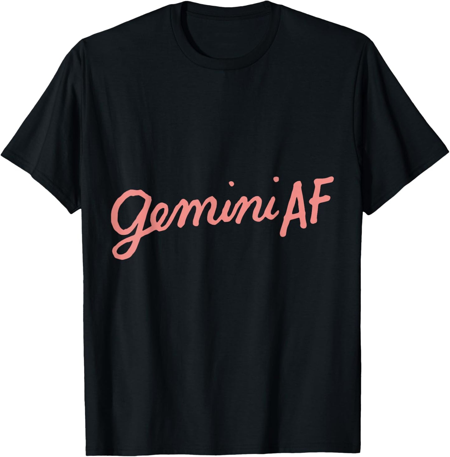 Gemini AF Zodiac Birthday As Fuck Funny Horoscope Gifts T-Shirt - T-Shirt | Black