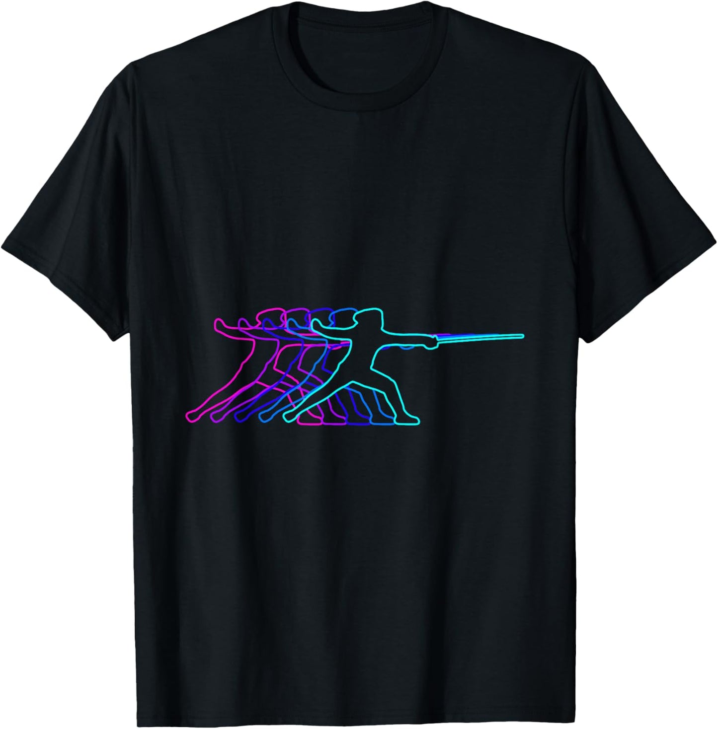 Fencing Fencer Gift Clothes For Boys Youth Men Kids Teens T-Shirt - T-Shirt | Black