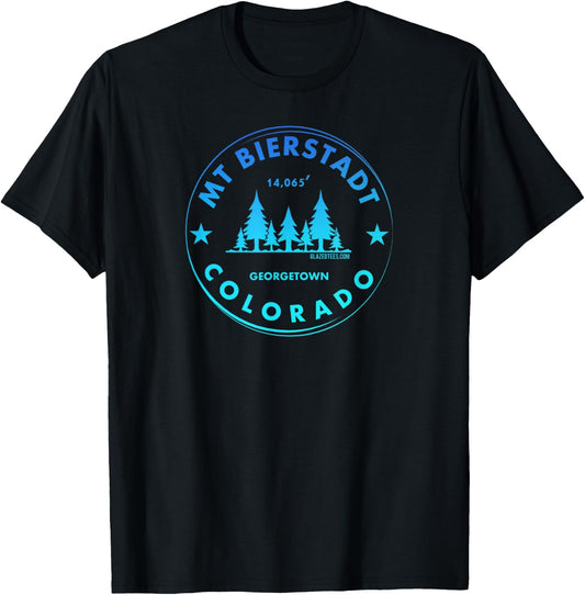 Mount Bierstadt Colorado - Bluebird Forest Fourteener T-Shirt - T-Shirt | Black