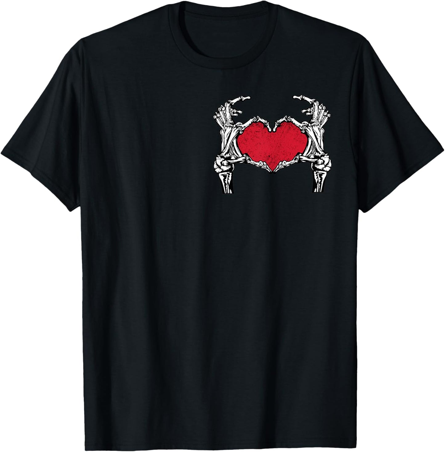 Skeleton Hands For Rock and Roll Couples His and Her T-Shirt - T-Shirt | Black