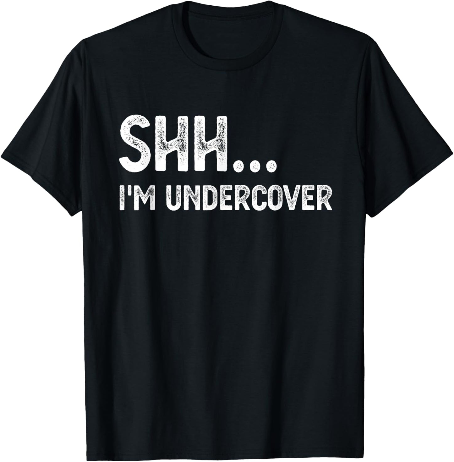 Funny Undercover Cop Easy Costume Police T-Shirt - T-Shirt | Black