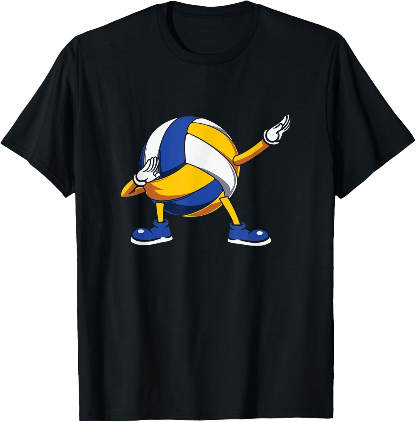Volleyball Dab Dancing Dabbing Volleyball Lovers T-Shirt - T-Shirt | Black