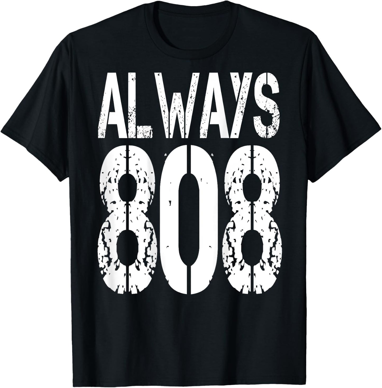 ALWAYS 808. I love Techno music. Techno raver and T-Shirt - T-Shirt | Black