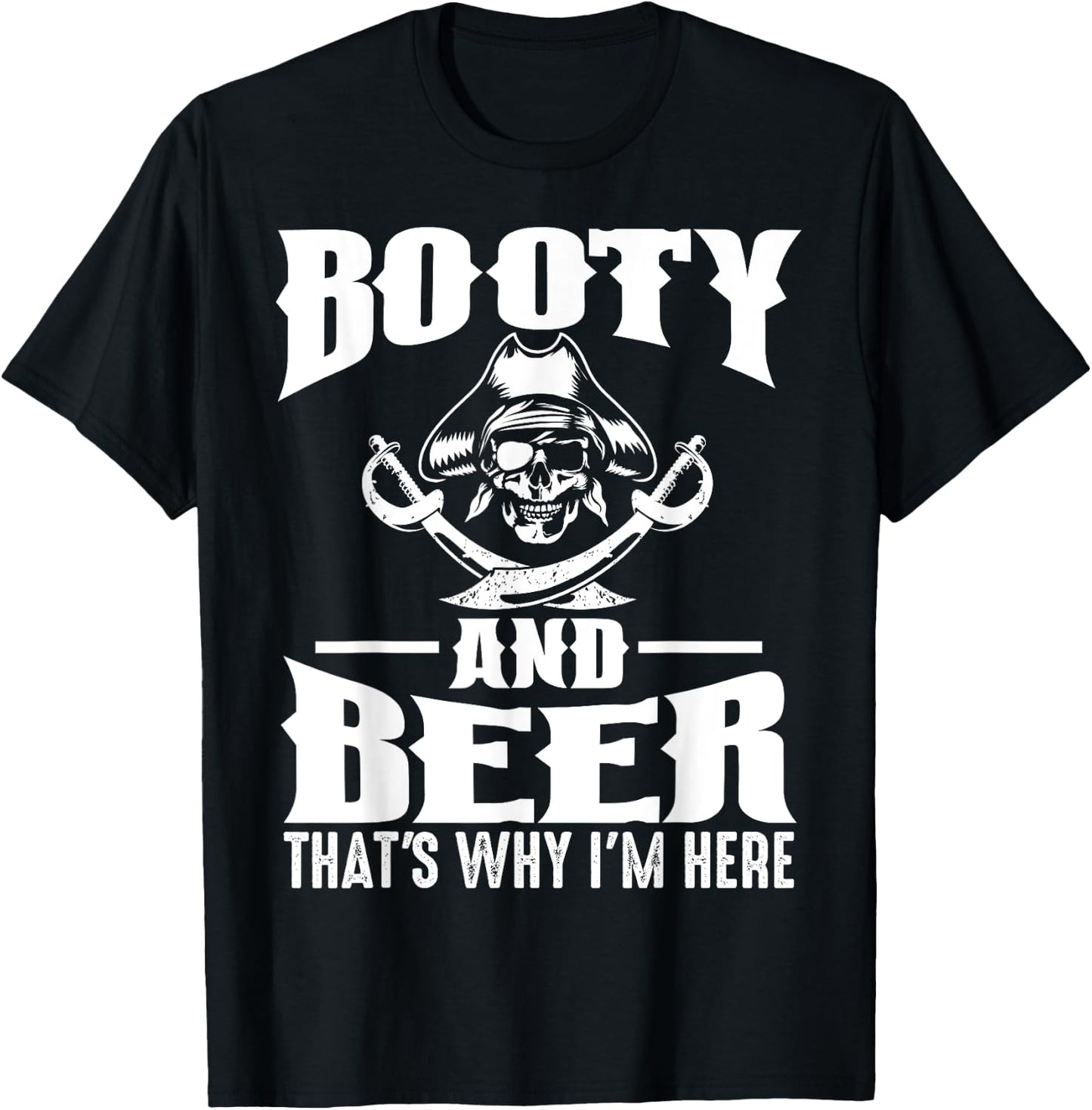 Funny Gasparilla Pirate Gift Women Cool Pirate Booty T-Shirt - T-Shirt | Black