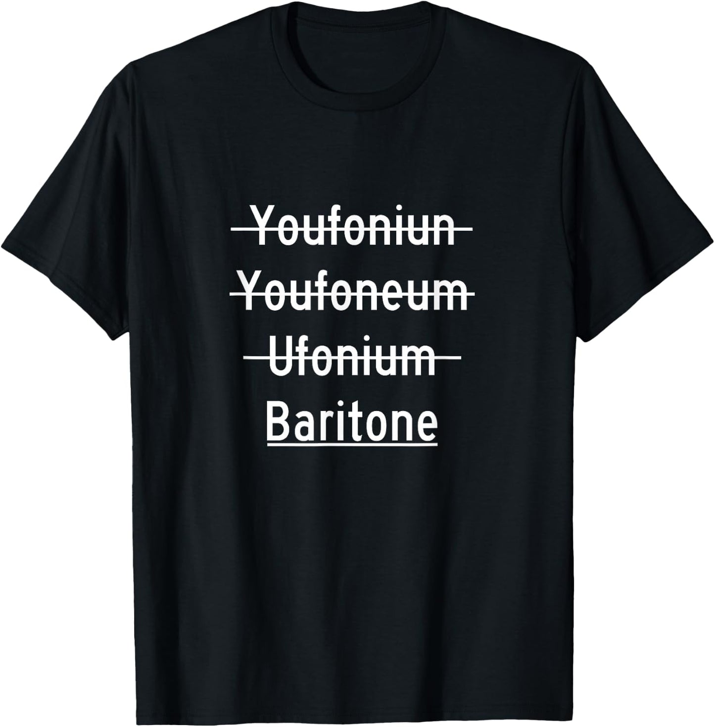 Baritone - Euphonium T-Shirt - T-Shirt | Black