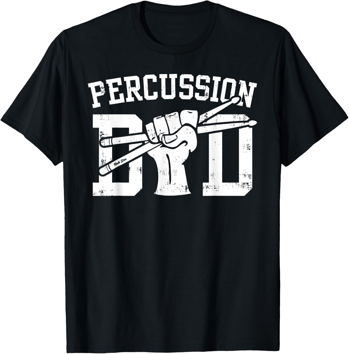 Percussion Dad Marching Band Daddy Percussionist Cool Father T-Shirt - T-Shirt | Black