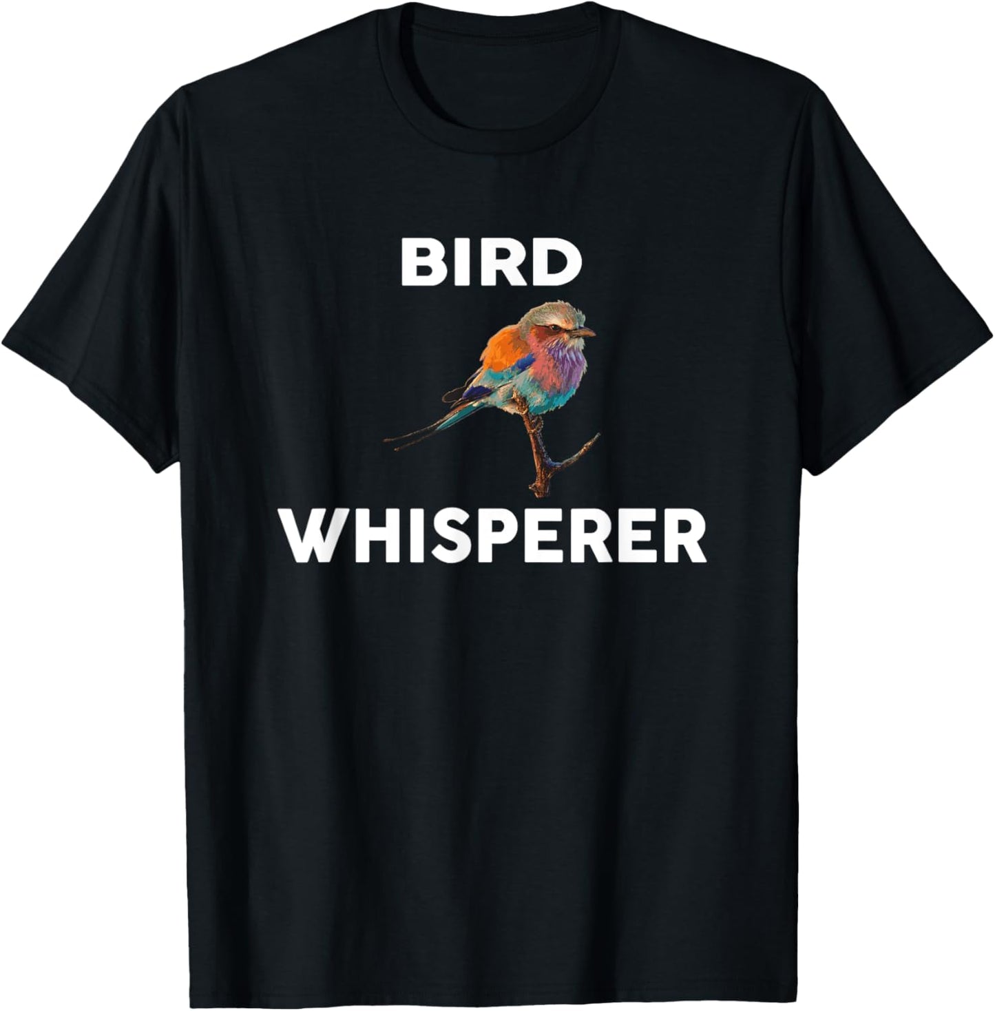 BIRD Whisperer Novelty BIRDS T-Shirt - T-Shirt | Black