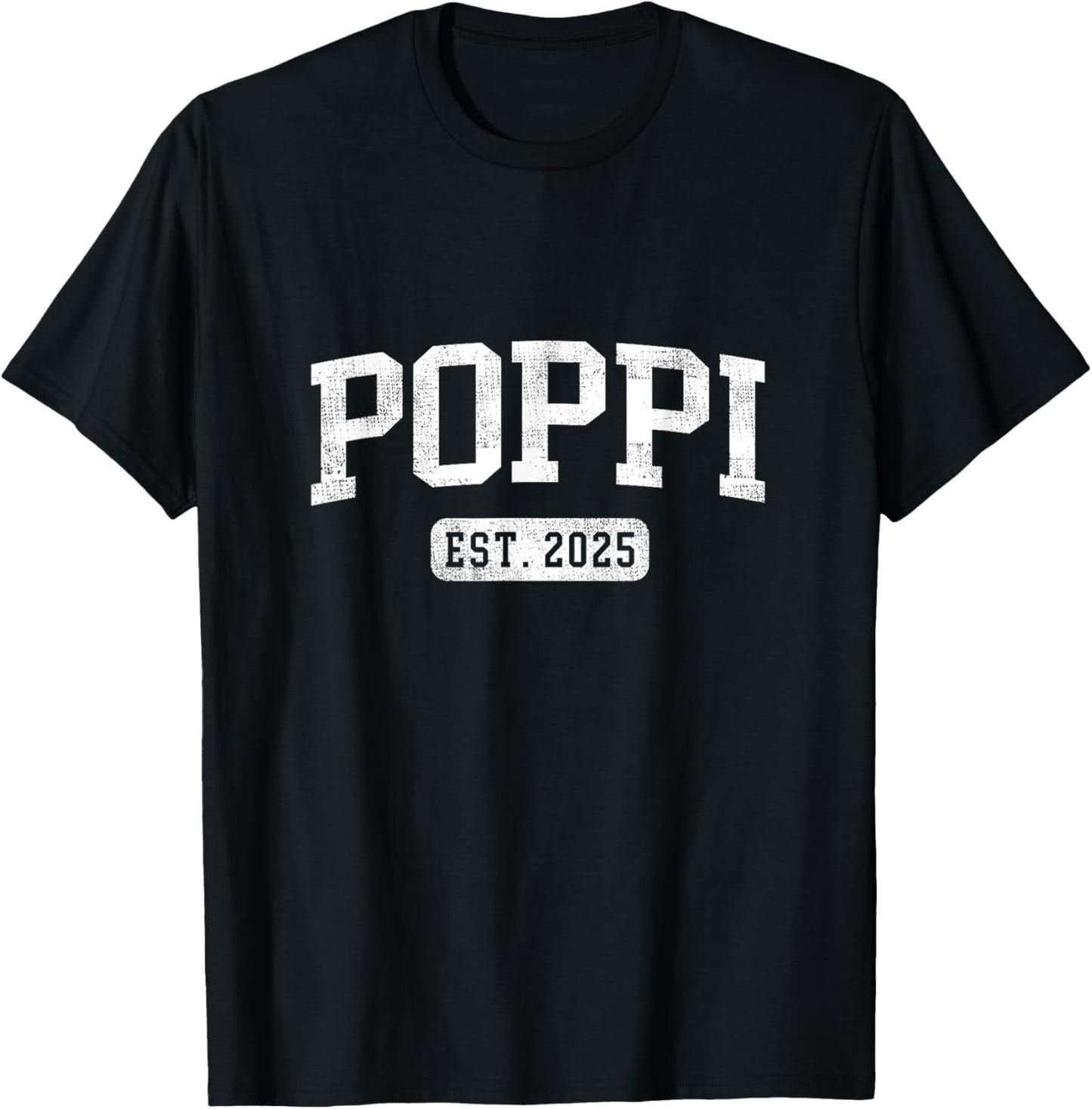 First Time Poppi 2025 Pregnancy Reveal Black -Adults Modern T-Shirt - T-Shirt | Black