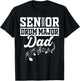 Senior 2025 Drum Major dad Marching Band Class of 2025 T-Shirt - T-Shirt | Black