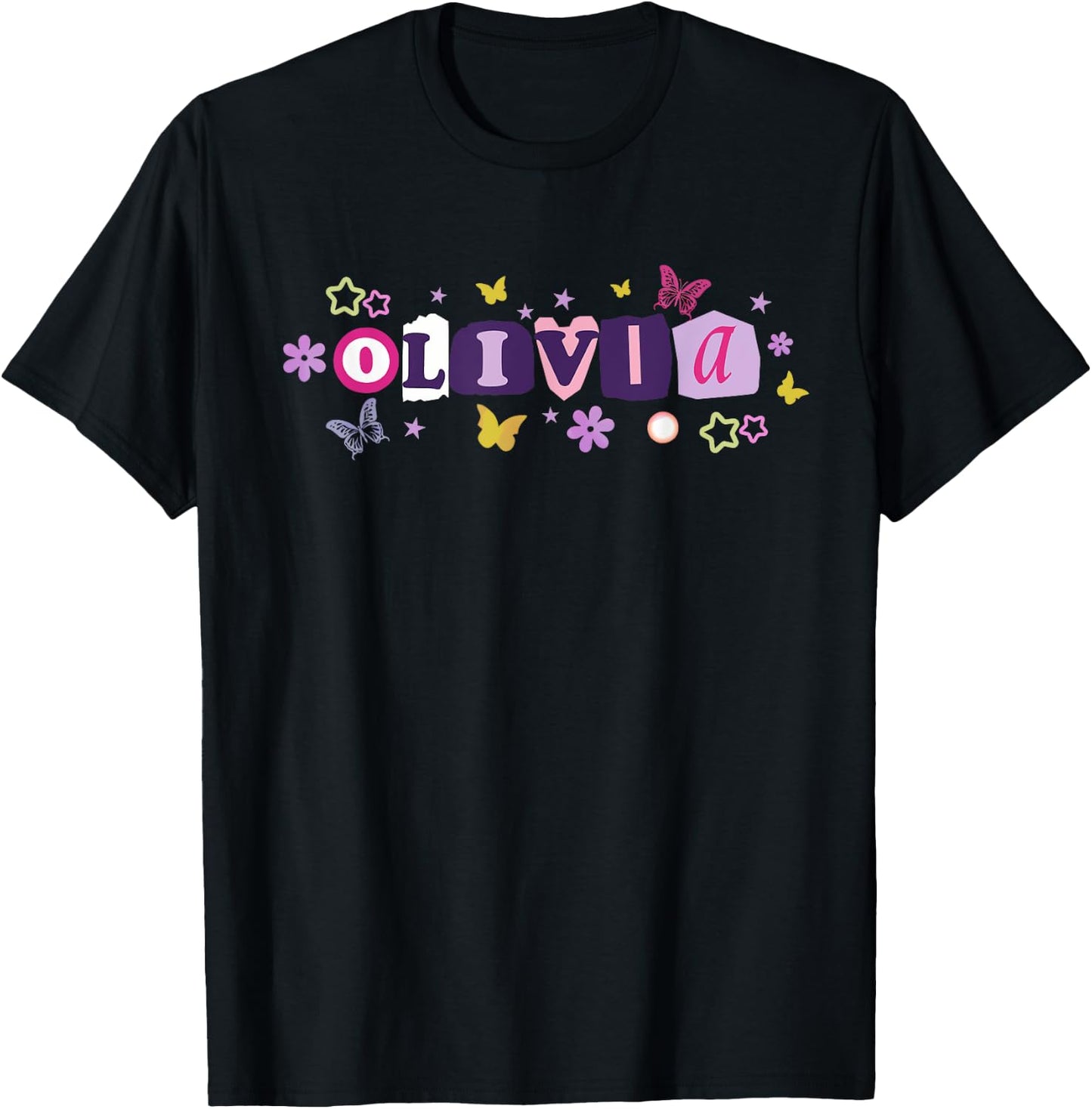 Olivia Personalized Name I Love Olivia Women T-Shirt - T-Shirt | Black