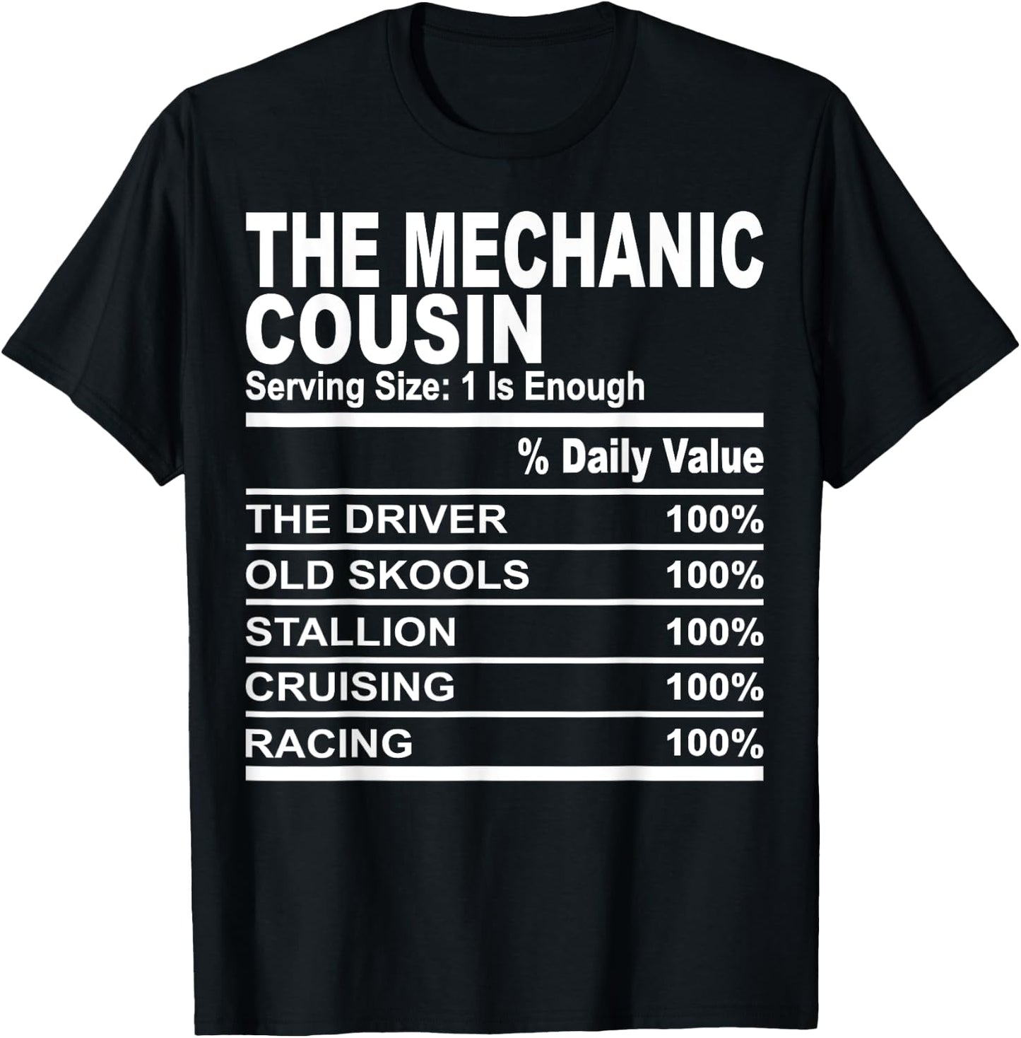 The mechanic cousin funny family matching love cousins T-Shirt - T-Shirt | Black